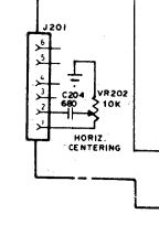VR202 Horizontal centering